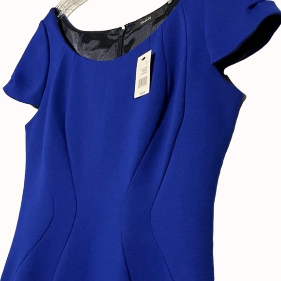 TAHARI Ultraviolet (Cobalt Blue) Talisa Dress NWT - Picture 3 of 12